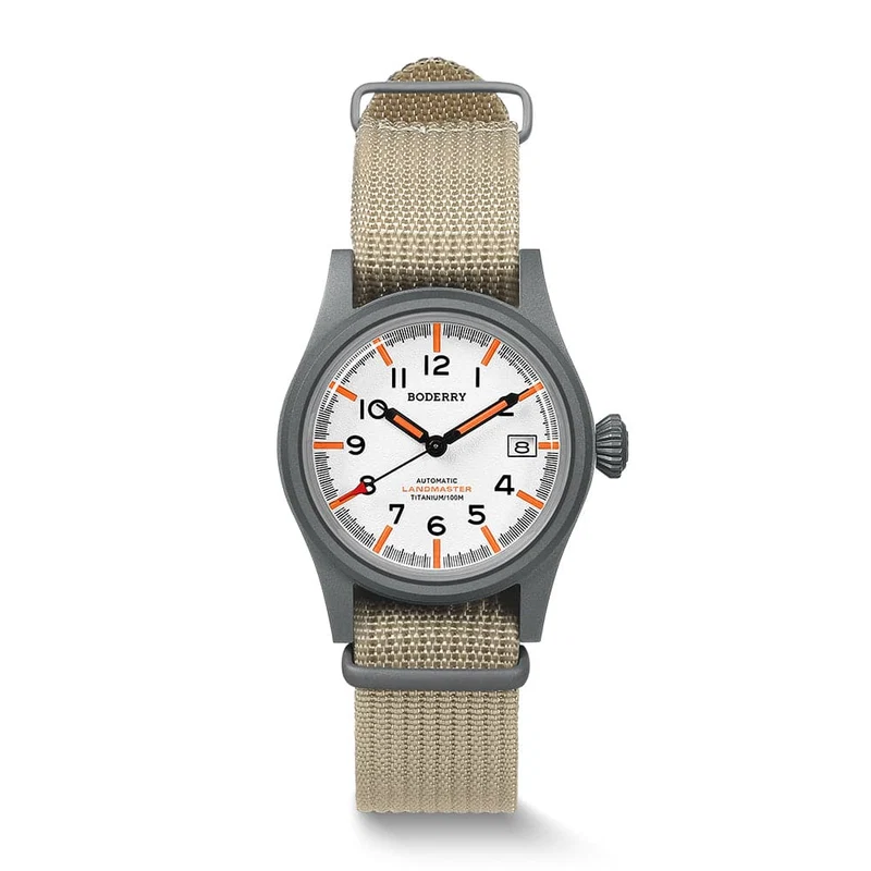 Boderry LANDMASTER Titanium Automatic Field Watch