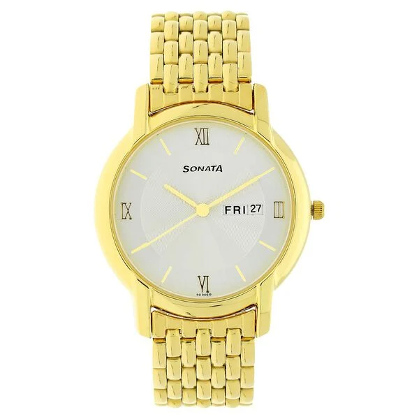 Sonata Quartz Analog with Day and Date