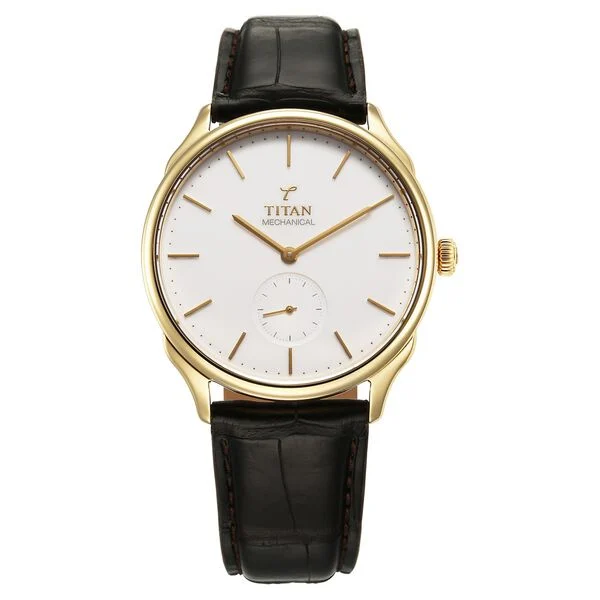 Titan 40 years Slim 18 KT Gold Case Watch