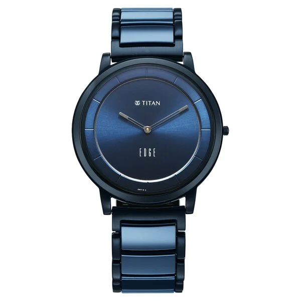 Titan Edge Melange Slim Steel & Ceramic Strap Watch