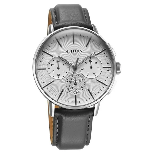 Titan Light Leathers Multifunction Watch