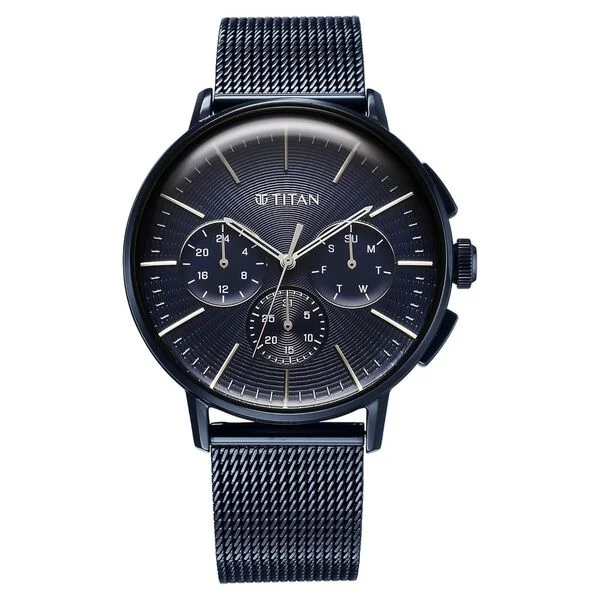 Titan Light Leathers Multifunction Watch
