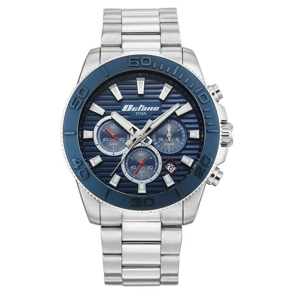 Titan Octane Fashion Accendo Chronograph with Knurled Bezel & Lume Hands