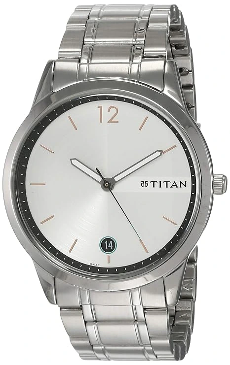 Titan Quartz Analog with Date