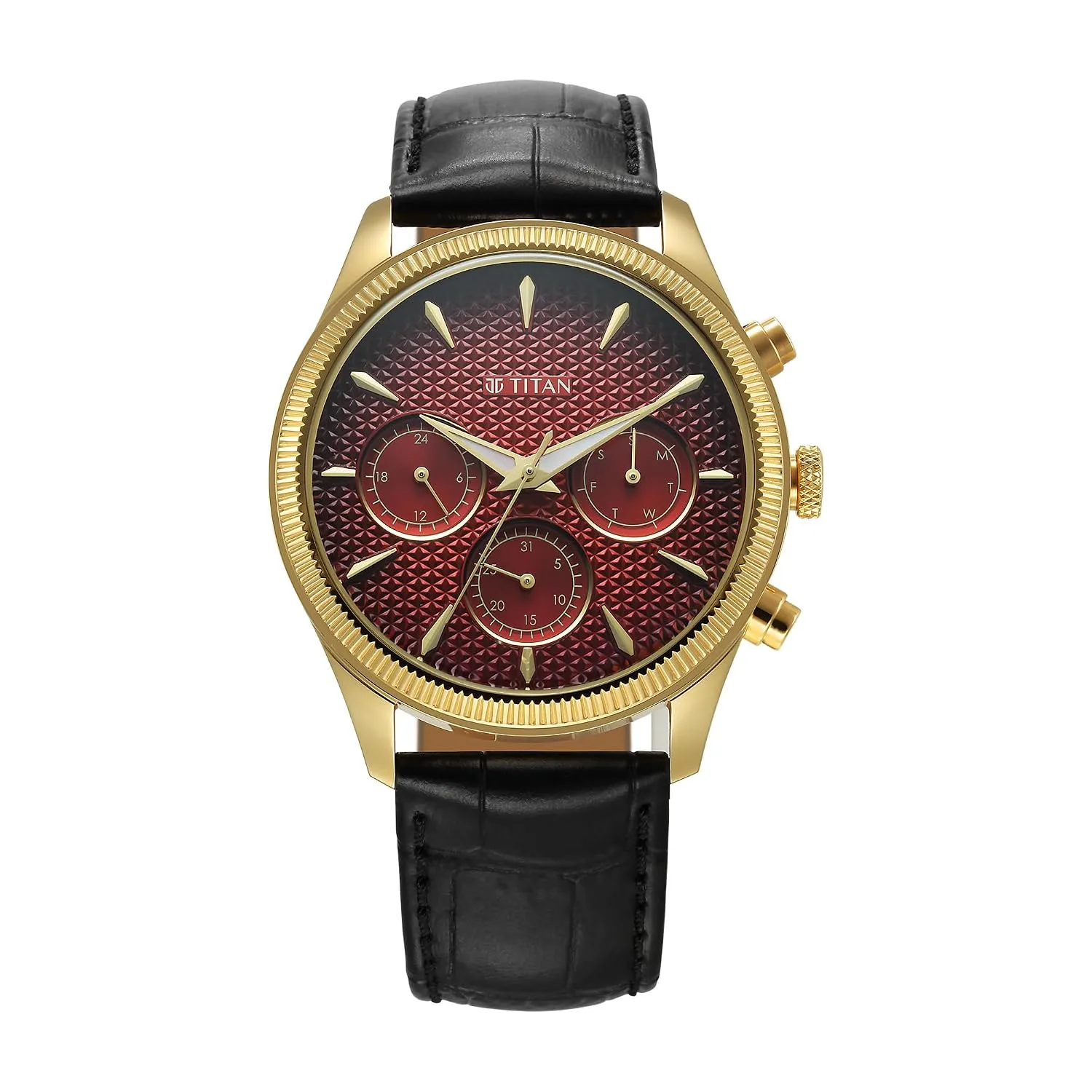 Titan Regalia Opulent Quartz Analog with Day and Date
