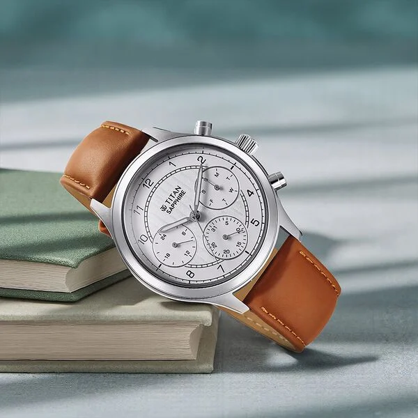 Titan Sapphire Quartz Multifunction Watch