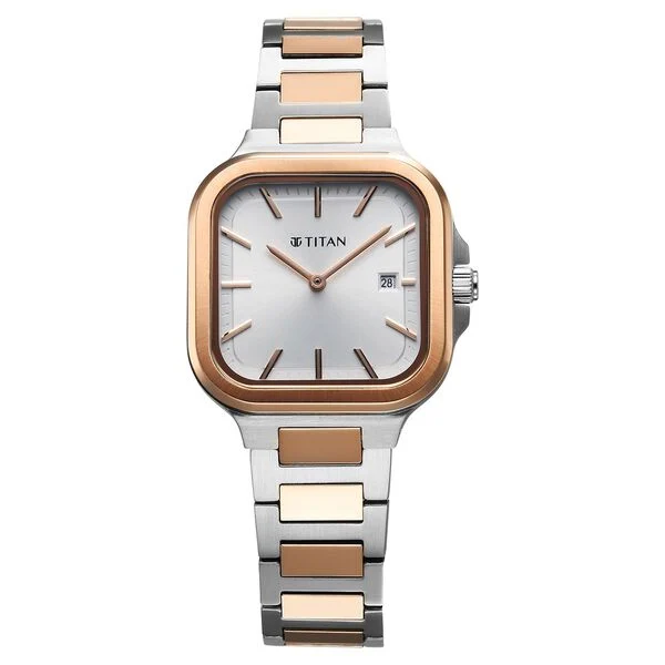 Titan Slim Square Quartz Analog with Date